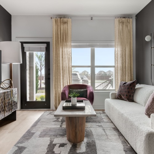 Relax and unwind in well-lit living areas Relax and unwind in well-lit living areas