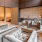 a room with a couch and a table